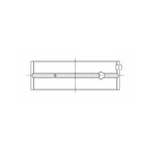 Load image into Gallery viewer, ACL engine bearing-shell profile drawing — shell shape and oil-hole layout