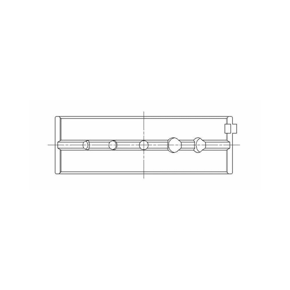 ACL 5M2975HX bearing-shell profile drawing