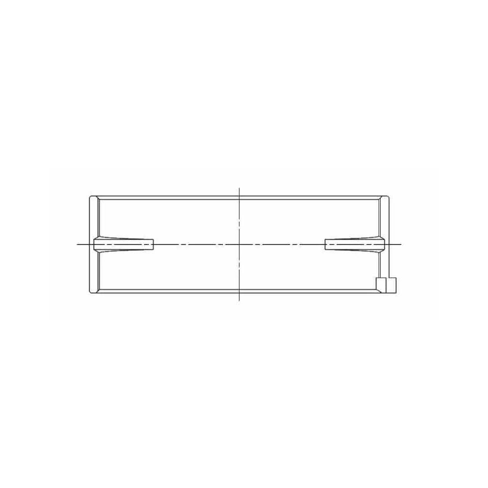 ACL 5M2975HX bearing-shell profile drawing