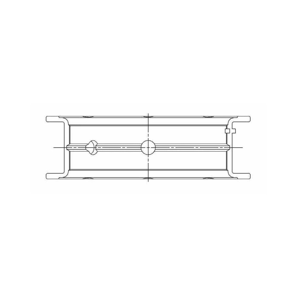 ACL 5M7292H bearing-shell profile drawing