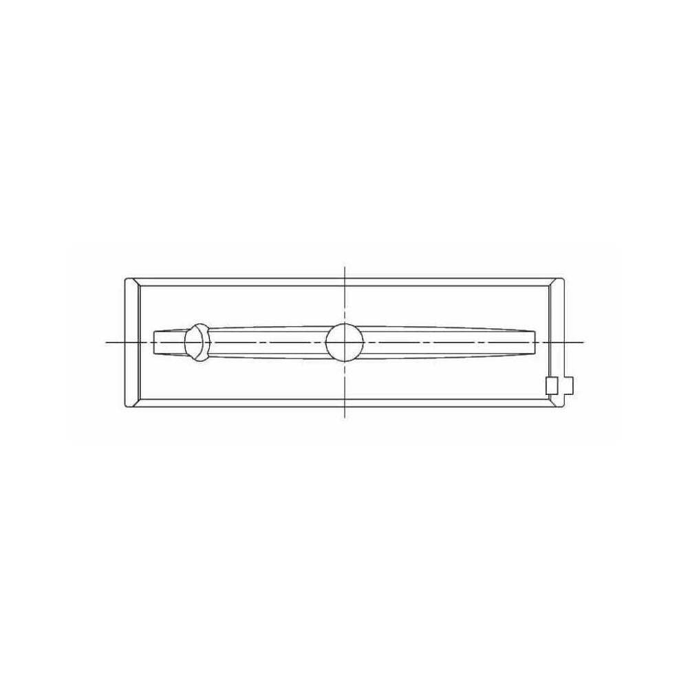 ACL 5M7292H bearing-shell profile drawing