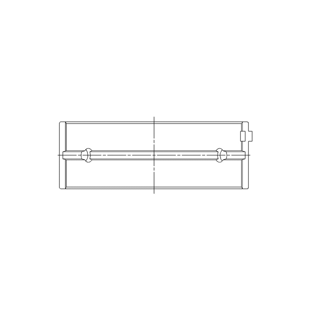 ACL 5M8037H bearing-shell profile drawing