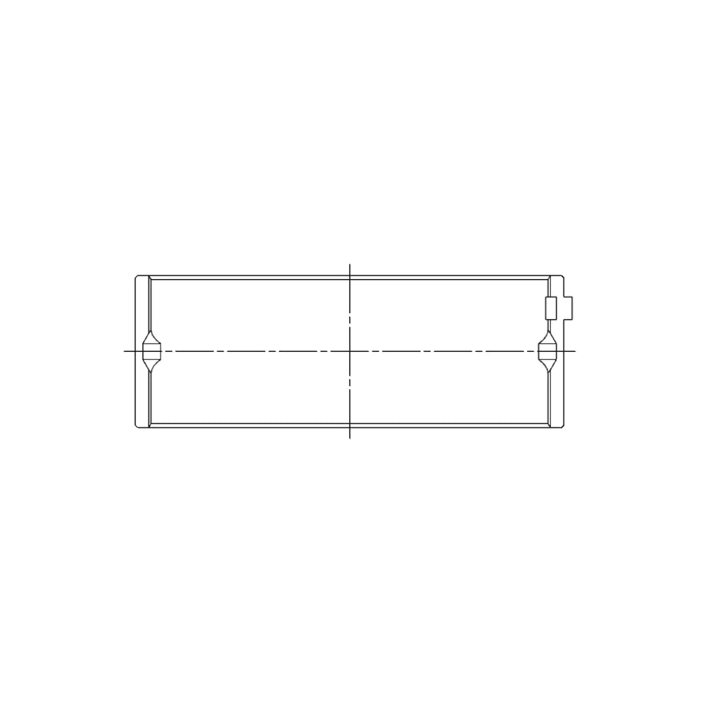 ACL 5M8037H bearing-shell profile drawing