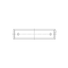 Load image into Gallery viewer, ACL engine bearing-shell profile drawing — shell shape and oil-hole layout