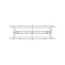 Load image into Gallery viewer, ACL engine bearing-shell profile drawing — shell shape and oil-hole layout