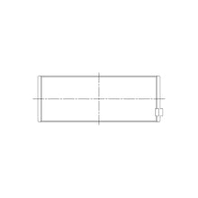 Load image into Gallery viewer, ACL engine bearing-shell profile drawing — shell shape and oil-hole layout