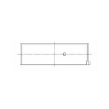 Load image into Gallery viewer, ACL engine bearing-shell profile drawing — shell shape and oil-hole layout