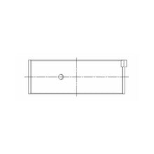 Load image into Gallery viewer, ACL engine bearing-shell profile drawing — shell shape and oil-hole layout