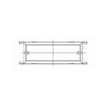 Load image into Gallery viewer, ACL engine bearing-shell profile drawing — shell shape and oil-hole layout
