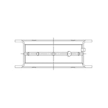 Load image into Gallery viewer, ACL engine bearing-shell profile drawing — shell shape and oil-hole layout