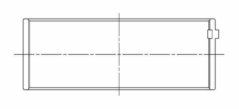 ACL 8B1442H-STD rod bearing dimensional drawing
