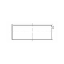 Load image into Gallery viewer, ACL engine bearing-shell profile drawing — shell shape and oil-hole layout