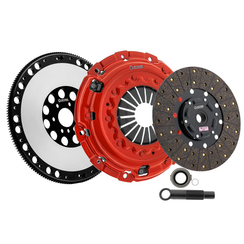 Action Clutch Action Clutch Stage 1 1OS Clutch Kit for 2002-2006 Acura RSX 2.0L (K20A3) with Lightened Flywheel
