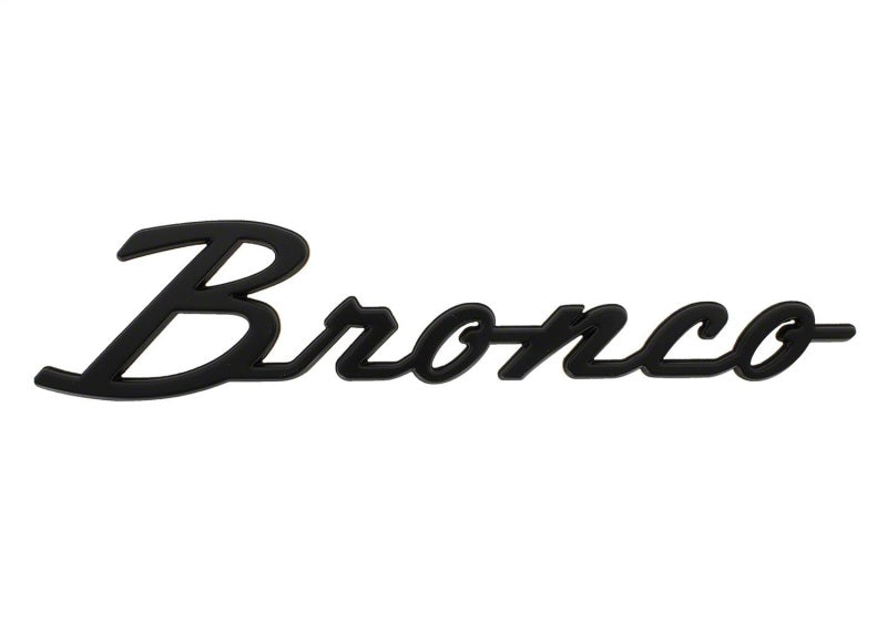 FRPM-1447-BSMB-Ford Racing 2021+ Bronco Classic Script Fender Badges - Matte Black (Pair)-Other Body Components-Ford Racing
