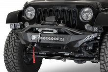 Load image into Gallery viewer, Addictive Desert Designs 07-18 Jeep Wrangler JK Stealth Fighter Front Bumper w/ Winch Mount - Black Ops Auto Works
