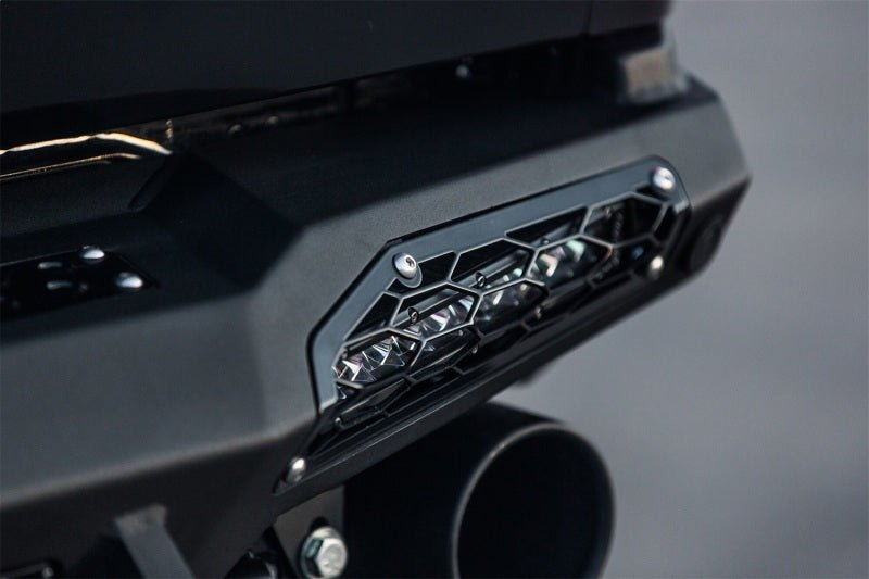 Addictive Desert Designs 17-18 Ford F-150 Raptor HoneyBadger Rear Bumper w/ 10in SR LED Mounts - Black Ops Auto Works