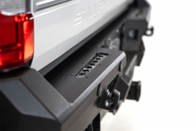 Addictive Desert Designs 17-20 Ford Super Duty Bomber HD Rear Bumper w/ Mounts For Cube Lights - Black Ops Auto Works
