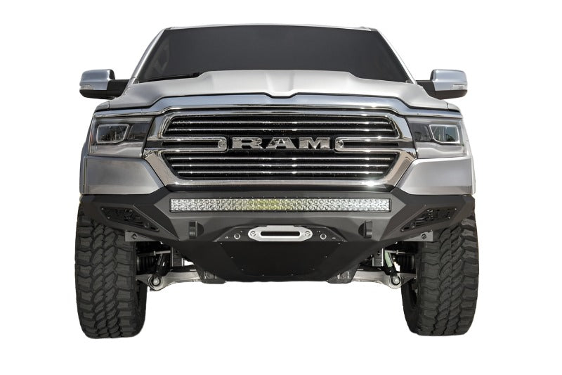 Addictive Desert Designs 19 Ram 1500 Stealth Fighter Front Bumper w/ Winch Mount & Sensor Cut Outs - Black Ops Auto Works