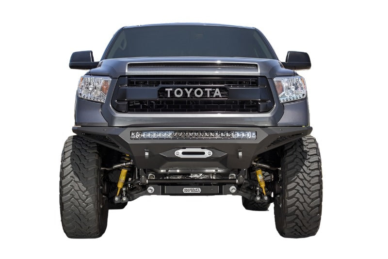 Addictive Desert Designs 2014+ Toyota Tundra Stealth Fighter Front Bumper w/Winch Mount & Sensors - Black Ops Auto Works