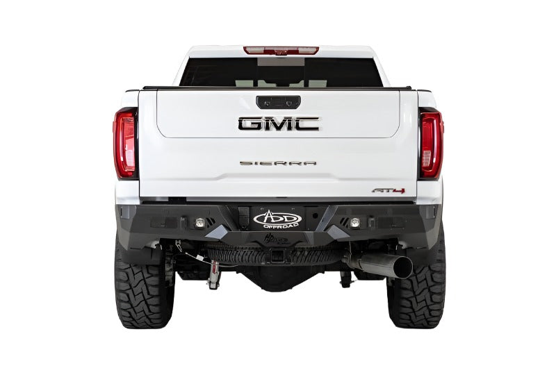 Addictive Desert Designs 2020 GM Sierra/Silverado 2500 Bomber HD Rear Bumper w/ Blind Spot Mounts - Black Ops Auto Works