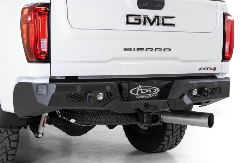Addictive Desert Designs 2020 GM Sierra/Silverado 2500 Bomber HD Rear Bumper w/ Blind Spot Mounts - Black Ops Auto Works
