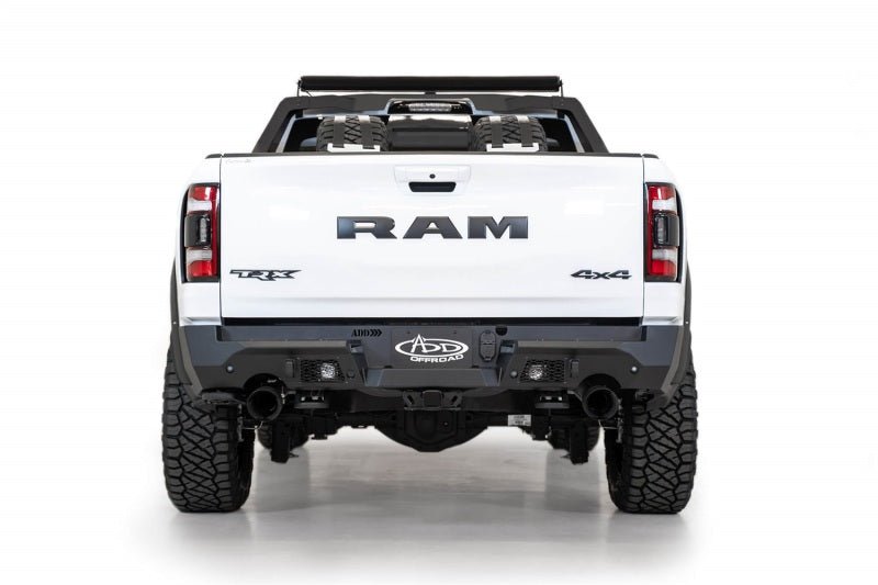 Addictive Desert Designs 2021 Dodge RAM 1500 TRX Stealth Fighter Rear Bumper - Hammer Black - Black Ops Auto Works