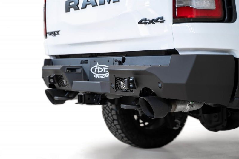 Addictive Desert Designs 2021 Dodge RAM 1500 TRX Stealth Fighter Rear Bumper - Hammer Black - Black Ops Auto Works