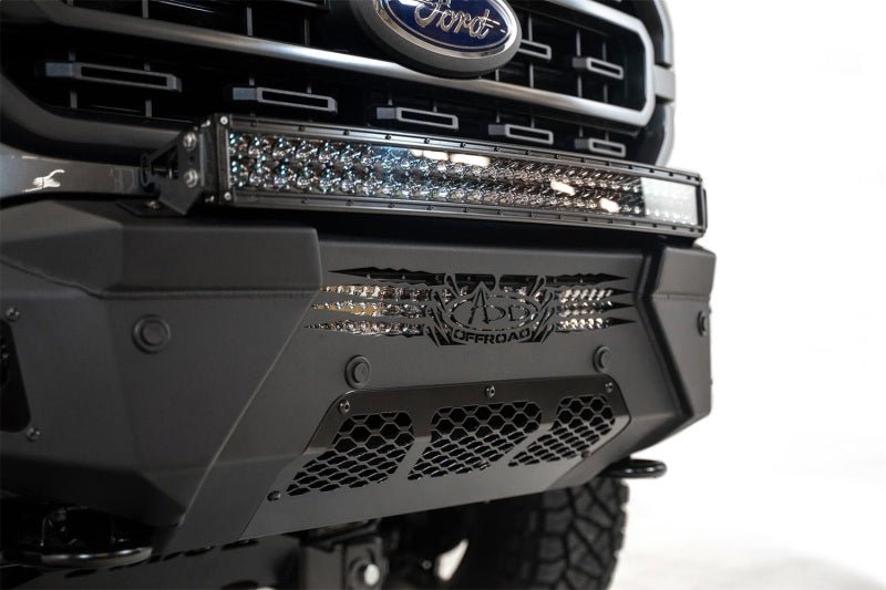 Addictive Desert Designs 2021 Ford F-150 HoneyBadger Front Bumper w/ Top Hoop - Black Ops Auto Works