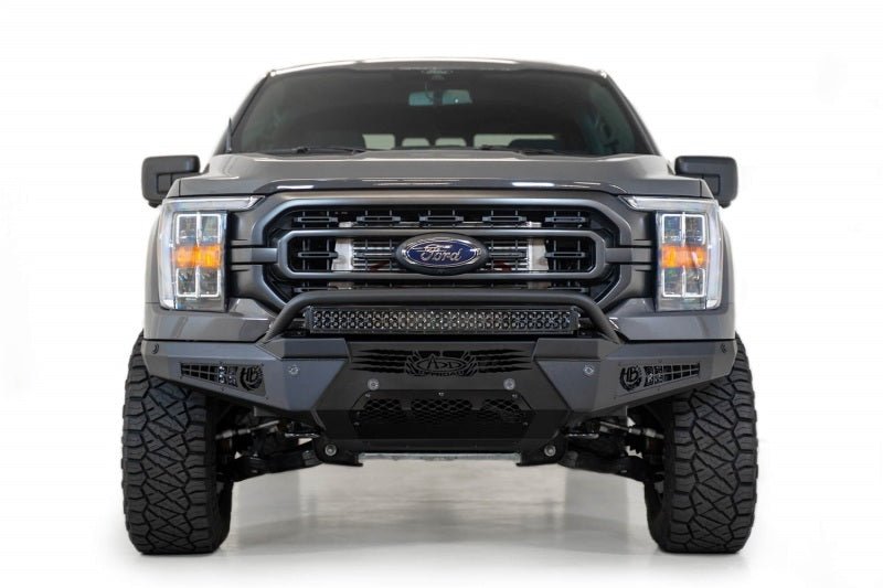 Addictive Desert Designs 2021 Ford F-150 HoneyBadger Front Bumper w/o Top Hoop - Black Ops Auto Works
