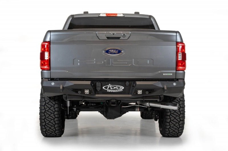 Addictive Desert Designs 2021 Ford F-150 Stealth Fighter Rear Bumper w/ Back up Sensors - Black Ops Auto Works