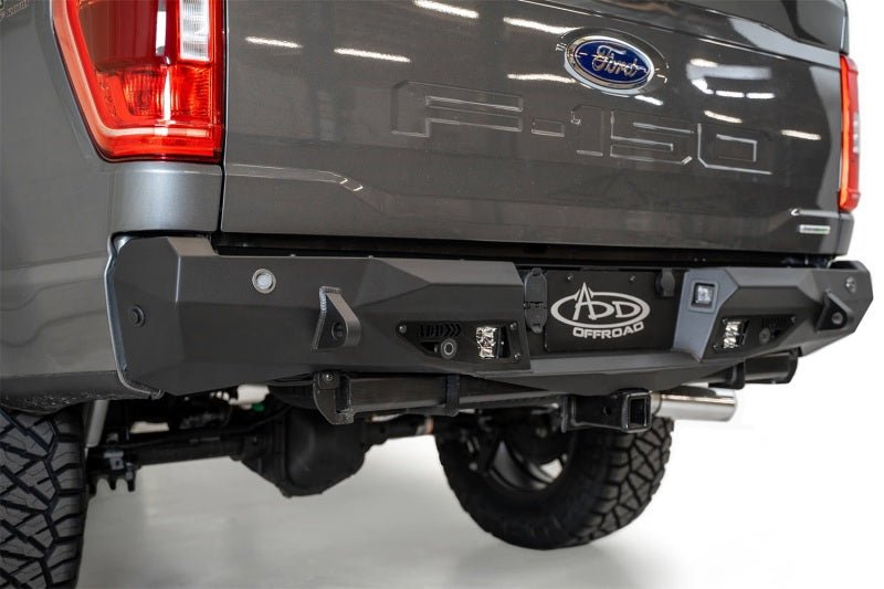 Addictive Desert Designs 2021 Ford F-150 Stealth Fighter Rear Bumper w/ Back up Sensors - Black Ops Auto Works