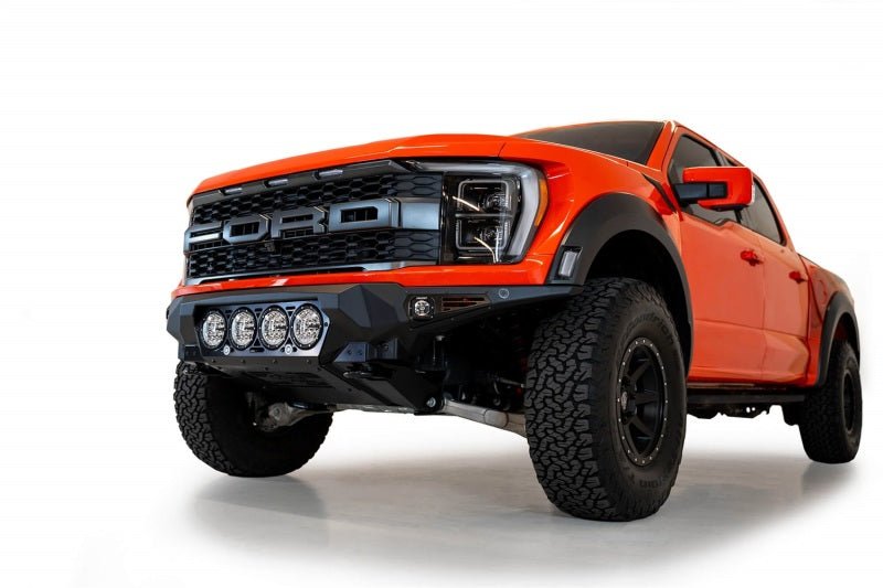 Addictive Desert Designs 2021+ Ford Raptor Bomber Front Bumper w/ 4 Rigid 360 6in Light Mounts - Black Ops Auto Works