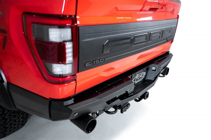Addictive Desert Designs 2022+ Ford Raptor Stealth Fighter R Bumper w/ 2 Cube Lights - Hammer Black - Black Ops Auto Works