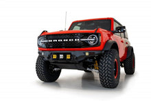 Load image into Gallery viewer, Addictive Desert Designs 21-22 Ford Bronco Bomber Front Bumper (w/ 3 Baja Designs LP4 Mounts) - Black Ops Auto Works