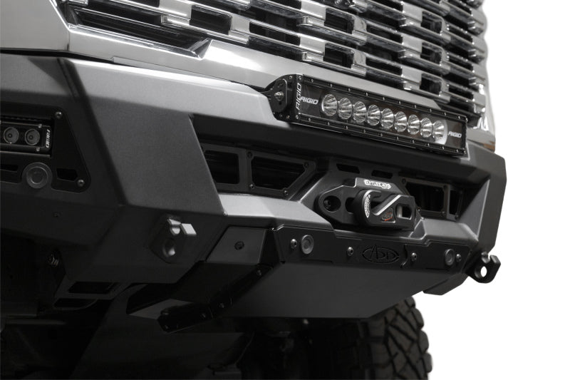 Addictive Desert Designs Addictive Desert Designs 24+ GMC 2500/3500 Phantom Front Bumper w/Winch- Hammer Black