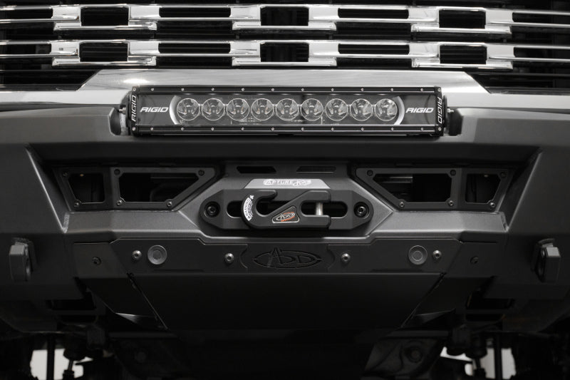 Addictive Desert Designs Addictive Desert Designs 24+ GMC 2500/3500 Phantom Front Bumper w/Winch- Hammer Black