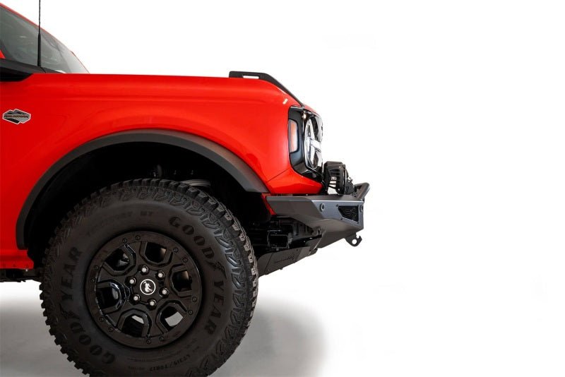 Addictive Desert Designs 2021+ Ford Bronco Rock Fighter Front Bumper - Hammer Black - Addictive Desert Designs F230181060103
