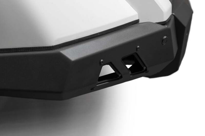 Bumper installed on Toyota Tundra front - Close Up
