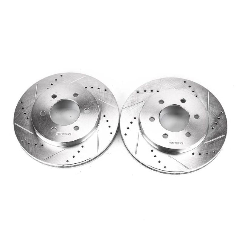 Power Stop 04-08 Ford F-150 Front Evolution Drilled & Slotted Rotors - Pair-Brake Rotors - Slot & Drilled-PowerStop