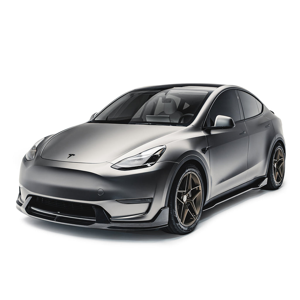 Tesla Model Y V2 Carbon Fiber Front Lip - ADRO A15A20-1202