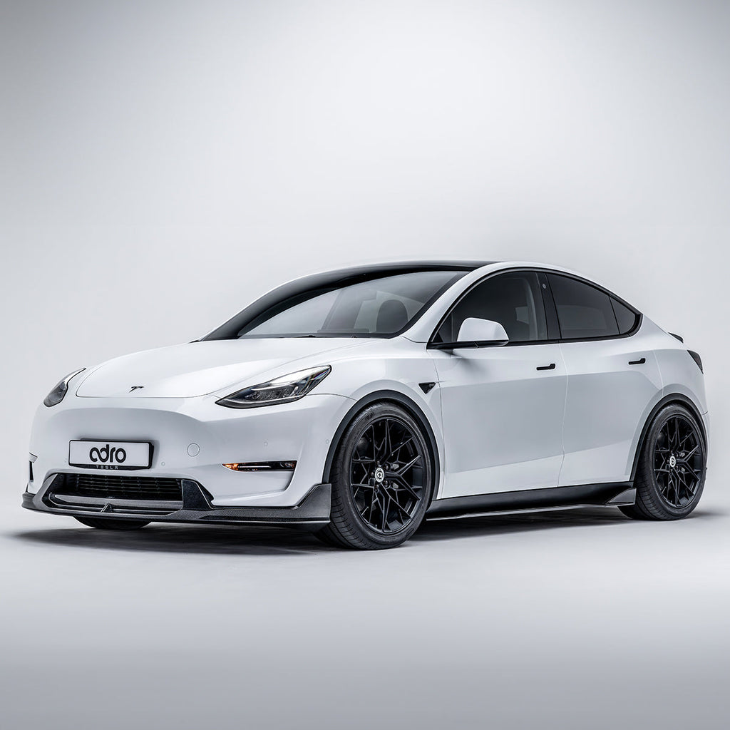 Tesla Model Y V2 Carbon Fiber Front Lip - ADRO A15A20-1202
