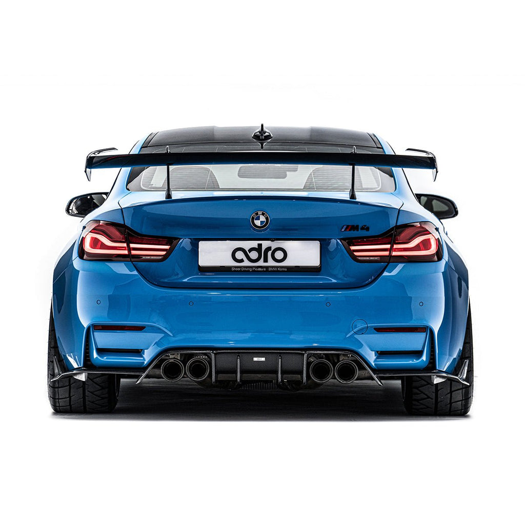 ADRO BMW F82 M4 AT-R Carbon Fiber Swan Neck GT Wing - Black Ops Auto Works