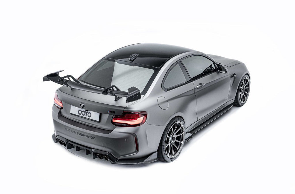 ADRO BMW F87 M2 AT-R Carbon Fiber Swan Neck GT Wing - Black Ops Auto Works
