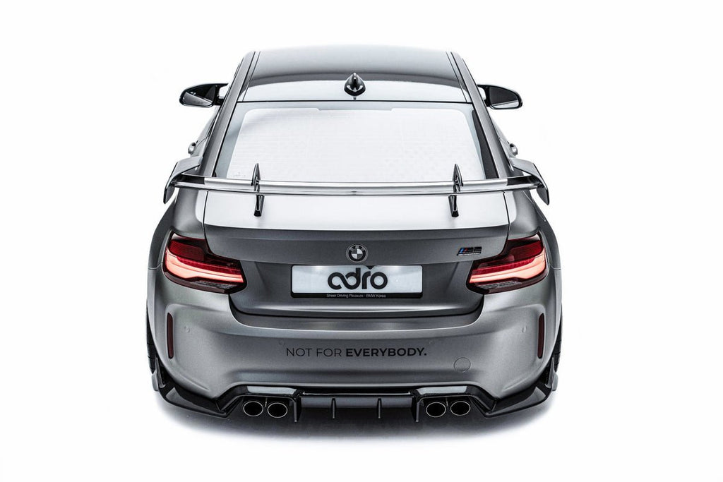 ADRO BMW F87 M2 AT-R Carbon Fiber Swan Neck GT Wing - Black Ops Auto Works