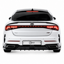 Load image into Gallery viewer, ADRO carbon fiber rear diffuser installed on 2020-2023 Kia K5 GT and GT-Line rear bumper