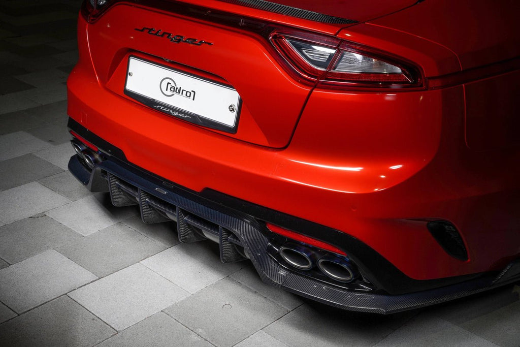 ADRO Kia Stinger Carbon Fiber Rear Diffuser V2 - Black Ops Auto Works