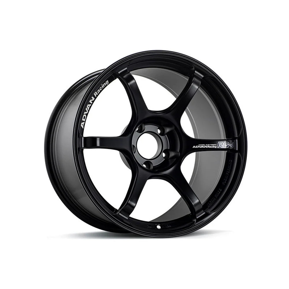 Advan RG-4 18x9 +35 5-114.3 Semi Gloss Black Wheel - Advan AVNYA48I35ESB