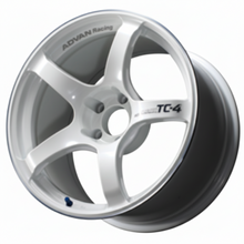 Load image into Gallery viewer, Advan TC4 17x8.0 +38 5-114.3 Racing White Metallic &amp; Ring Wheel - Advan AVNYAD7G38EWMR