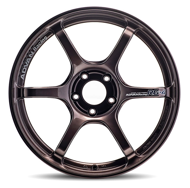 Advan RG-4 18x8.5 +44 5-114.3 Racing Copper Bronze Wheel-Wheels - Cast-Advan-