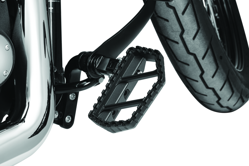 KUR8888-Kuryakyn Splined Peg Adapter Harley-Davidson Male Mount Black-Footpegs-Kuryakyn